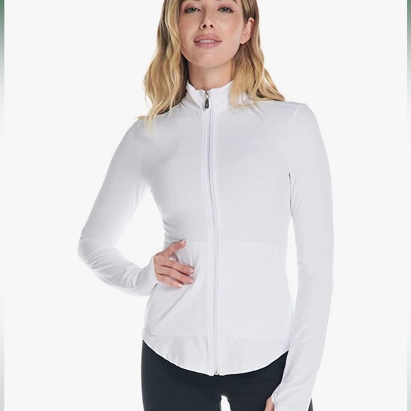 Kyodan- Women’s Recreation Zip Up Long Sleeve in white- Size M - Picture 2 of 9